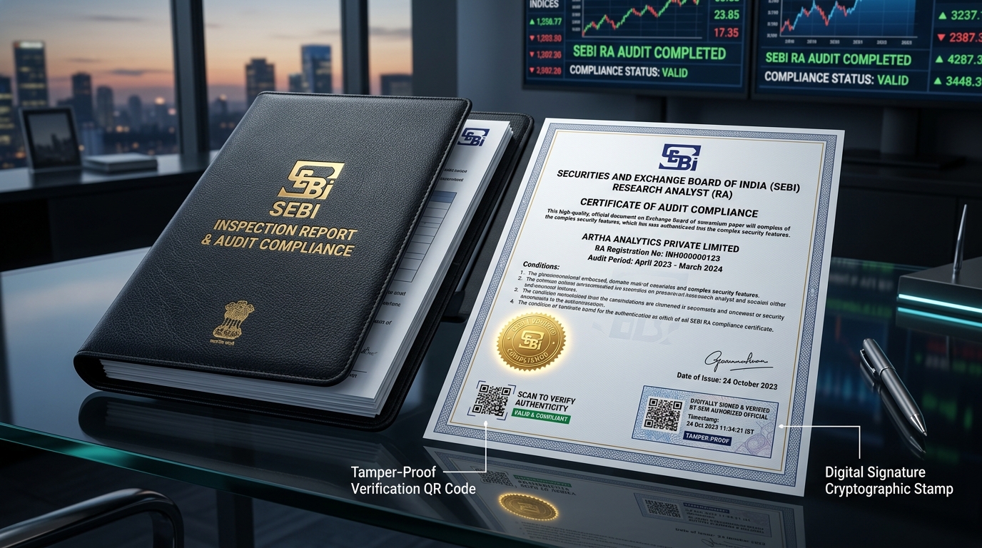 SEBI Compliance Vault and Cryptographic Audit Ledger