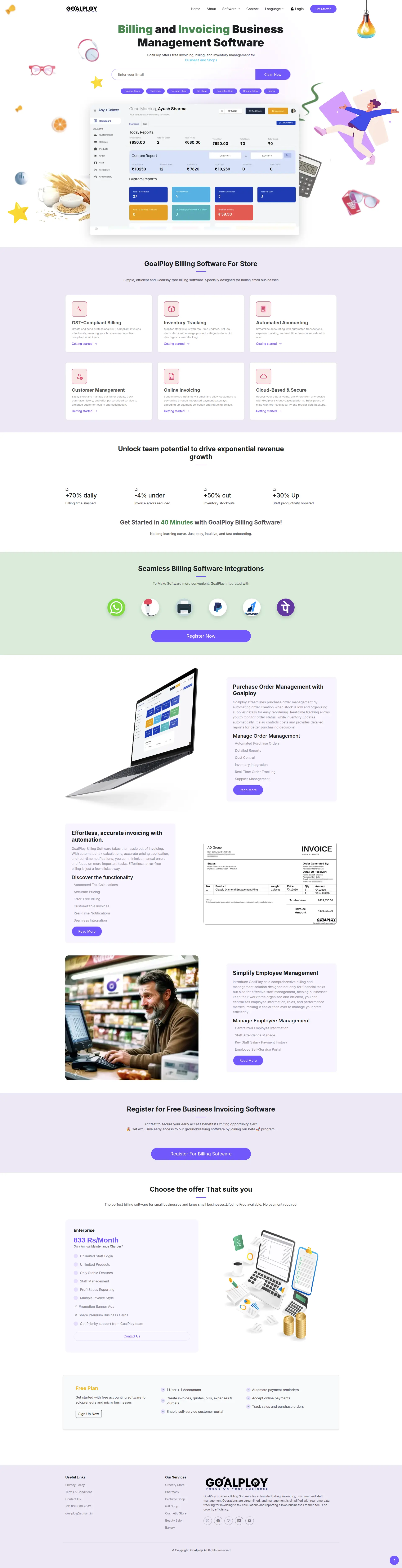 GoalPloy Business Management Software Image